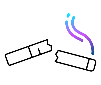 Deje de fumar para tener una vida saludable.