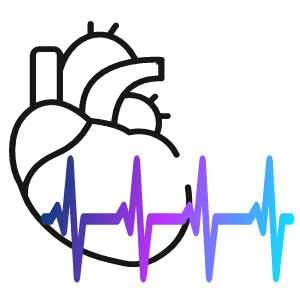 corazón con latidos normales